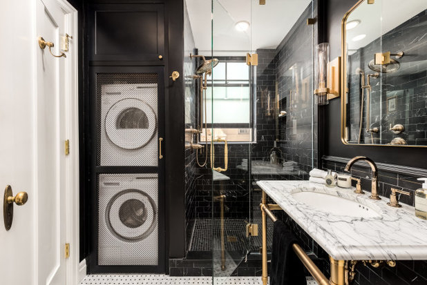 Bathroom Of The Week: Dramatic Black Walls And Art Deco Style with Creating a Statement Bathroom Dramatic Black Walls and Art Deco Elegance