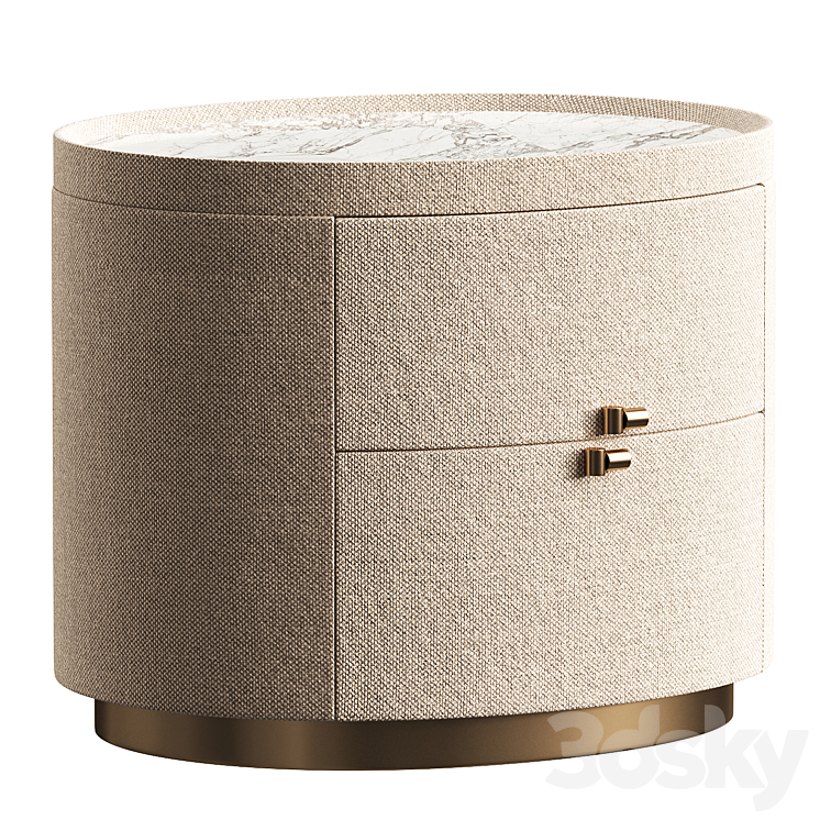 Bedside Table Rugiano Boheme - Sideboard & Chest Of Drawer - 3D Model inside The Boheme Chimay 6-Drawer Chest Beyond Storage Elevating Your Home