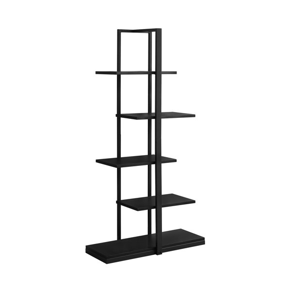 Benjara Wil Bookcase Etagere, Open 5 Tier Display Shelves, Modern ... pertaining to The Versatile 5-Tier Etagere Shelf Your Living Room's New Best Friend