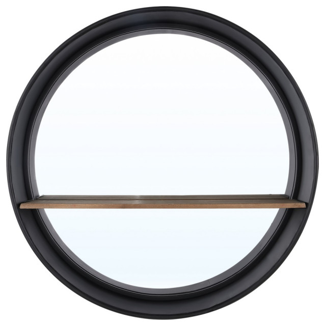 Bonni Mirror Black Safavieh, #N/A - Industrial - Wall Mirrors - By Hedgeapple | Houzz within Safavieh Cala Mirror Black