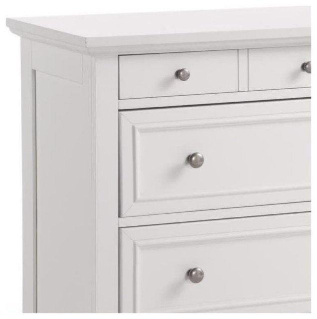 Bowery Hill Traditional 4-Drawer Hardwood Chest In Ebony Black ... inside Why a 4-Drawer Hardwood Chest is a Smart Choice for Your Home