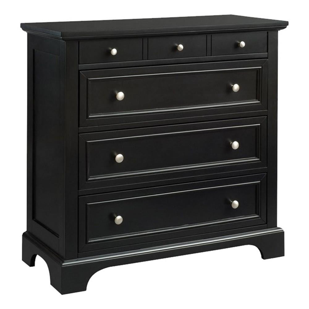Bowery Hill Traditional 4-Drawer Hardwood Chest In Ebony Black ... regarding Why a 4-Drawer Hardwood Chest is a Smart Choice for Your Home