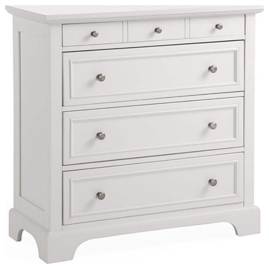 Bowery Hill Traditional 4-Drawer Hardwood Chest In Off White ... with Bowery Hill Traditional 4-Drawer Hardwood Chest In Off White
