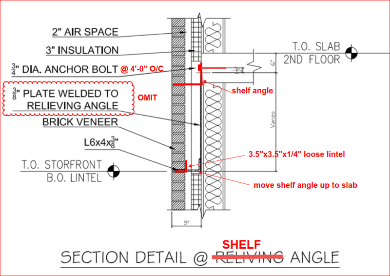 Brick Shelf Ledger Angle Design - Structural Engineering General ... with regard to Mastering the art of masonry shelf construction for timeless durability