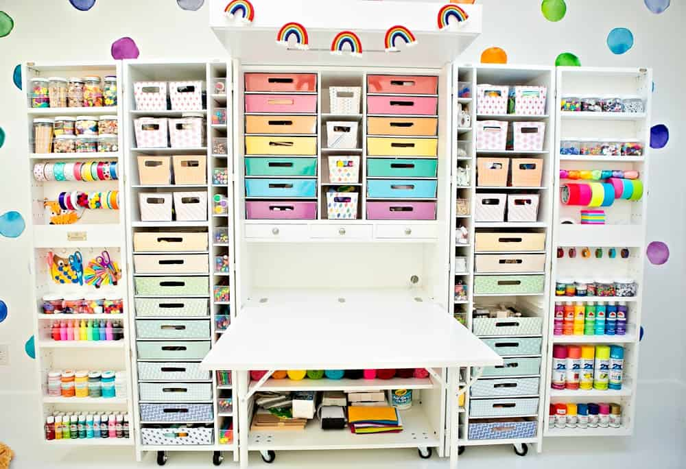 Build Your Own Craft Storage Cabinet | Www.cintronbeveragegroup.com intended for Shelf For Craft Supplies
