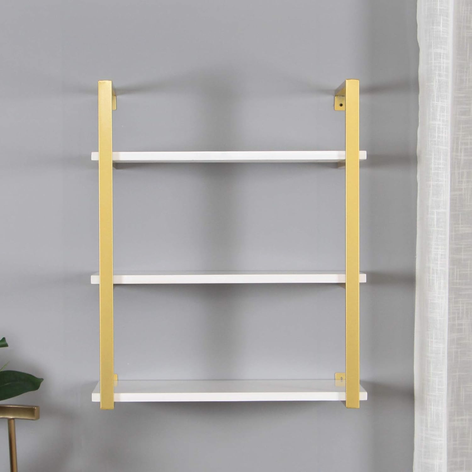Buy Sss Furniture 3-Tier Modern Rustic Floating Wall Shelves, 24 Inch ... throughout Elevating Your Home Decor with Thoughtful Shelf Placement