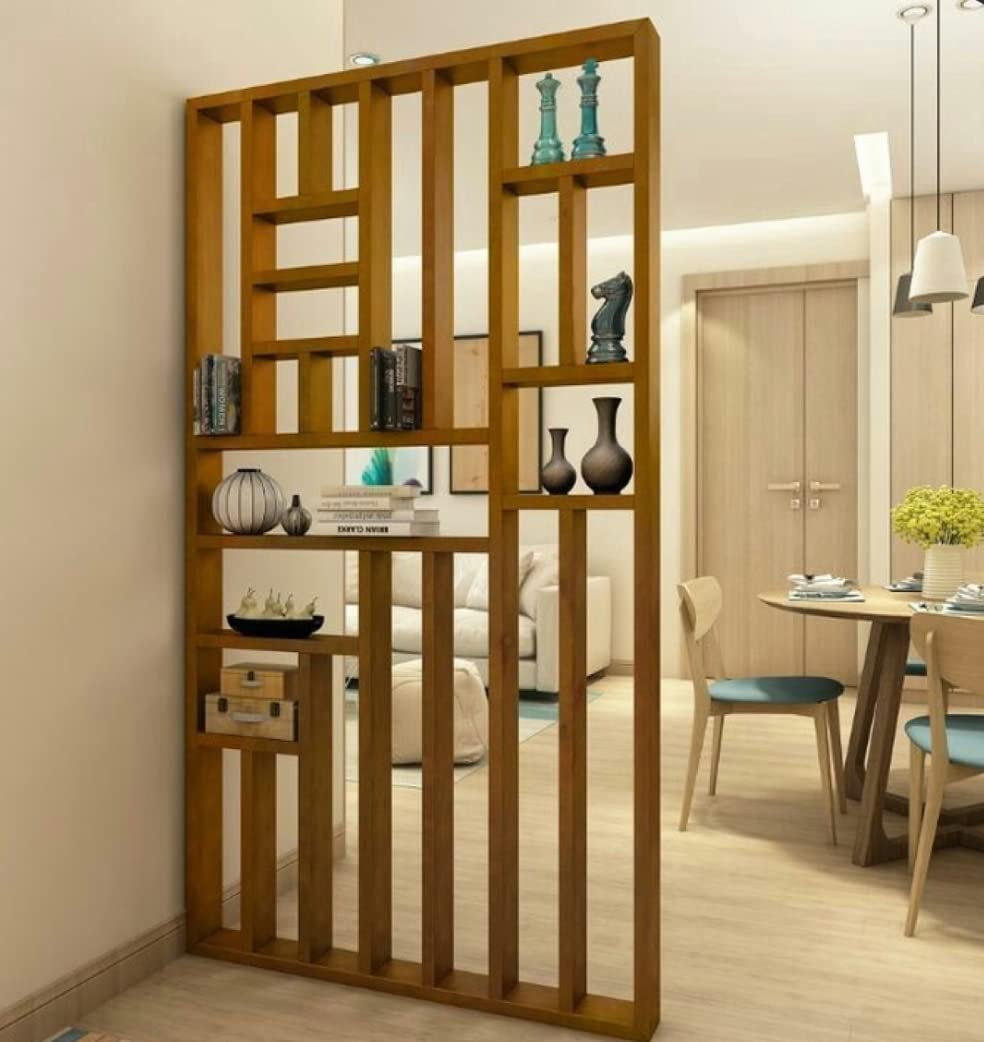 Buy Sylvan Artistry Wooden Room Divider | Wooden Partition For Living ... pertaining to Shelf Partition Room Divider