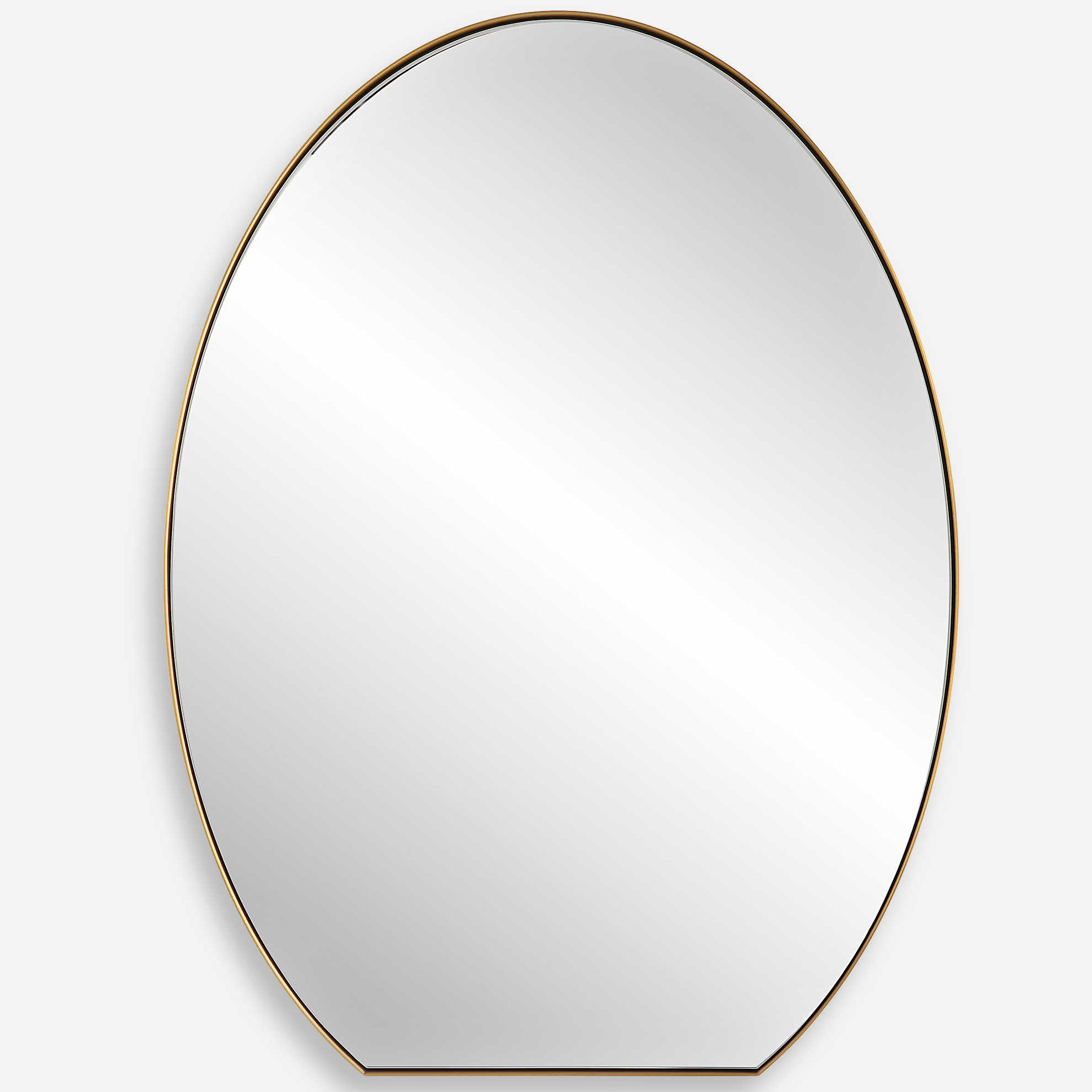 Cabell Oval Mirror By Uttermost | Utt-09924 | Utt1250590 for Uttermost Cabell Brass Oval Mirror