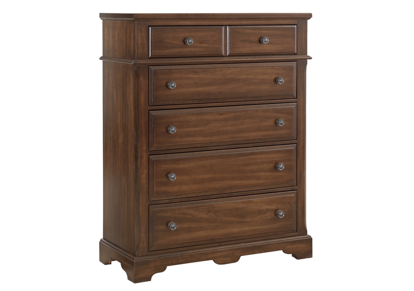 Chest - 5 Drawer for Dexter Oak Finish 5-Drawer Chest