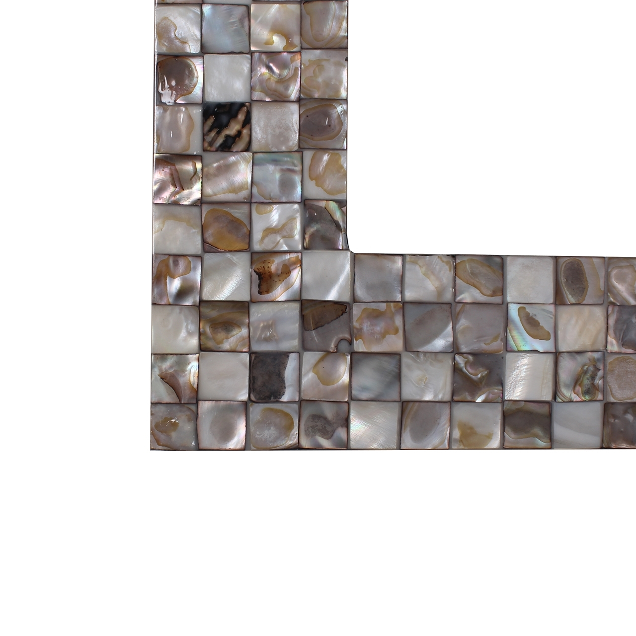Chloe's Reflection Vertical/Horizontal Hanging Seashell Finish ... pertaining to Chloe's Reflection Seashell Finish Rectangular Framed Wall Mirror 32" Height