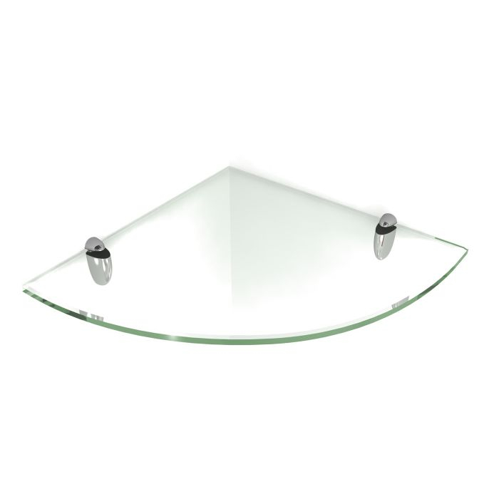 Clear Floating Glass Shelf (Corner) 6X6 Inch W/ Brackets throughout The Charm of Corner Floating Glass Shelves A Detailed Look