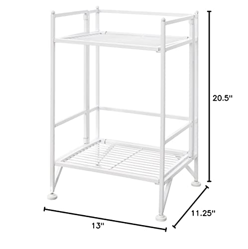 Convenience Concepts Xtra Storage 2 Tier Folding Metal Shelf, White | Pricepulse with The Secret to Clutter-Free Living How This Two-Tier Shelf Transforms Your Home