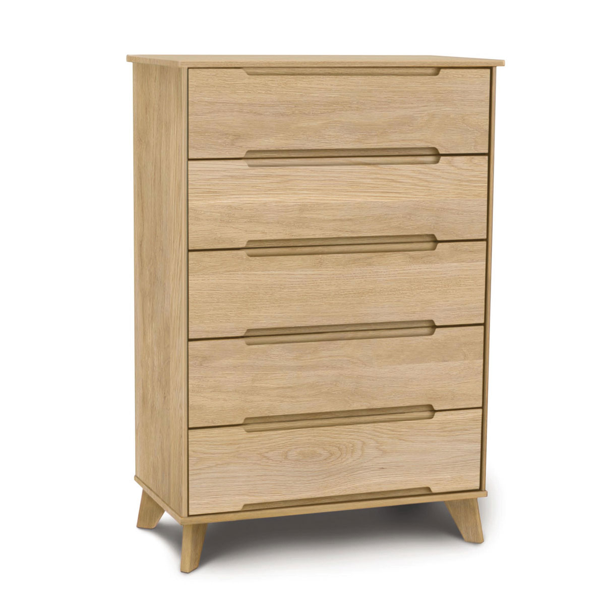 Copeland Linn Five Drawer Chest In Oak for Why the Dexter Oak Finish 5-Drawer Chest Remains a Popular Choice