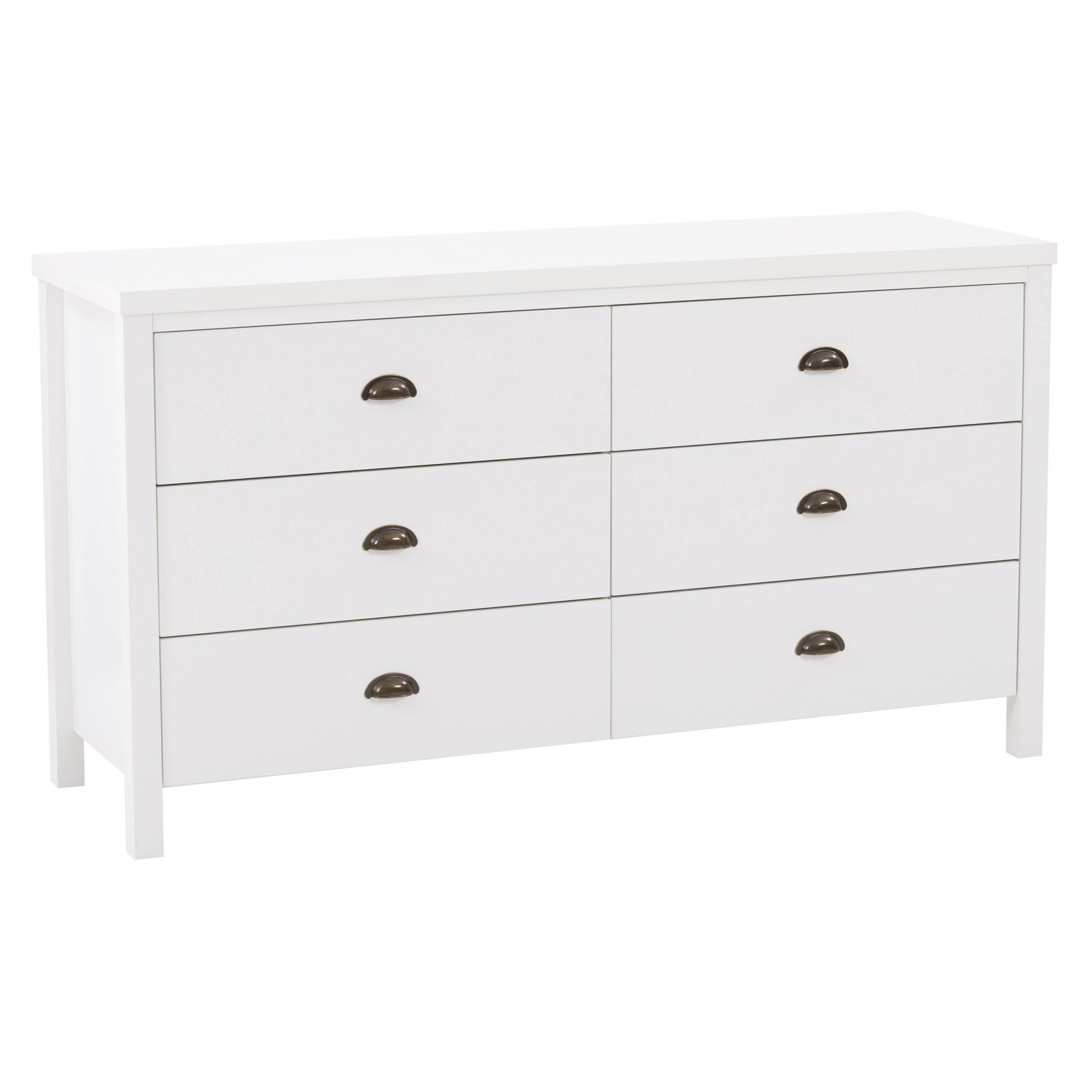 Corliving - Boston 6-Drawer Dresser - White | National Credit Direct with regard to Corliving Boston 6 Drawer Dresser, Black