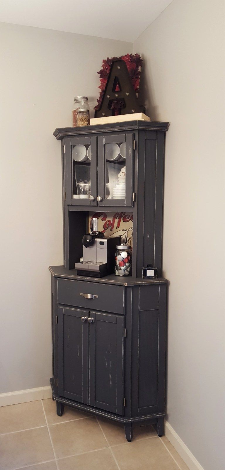 Corner Cabinet Coffee Bar – Artofit with regard to Unlock Storage Potential A Genee Corner Cabinet for Coffee Lovers