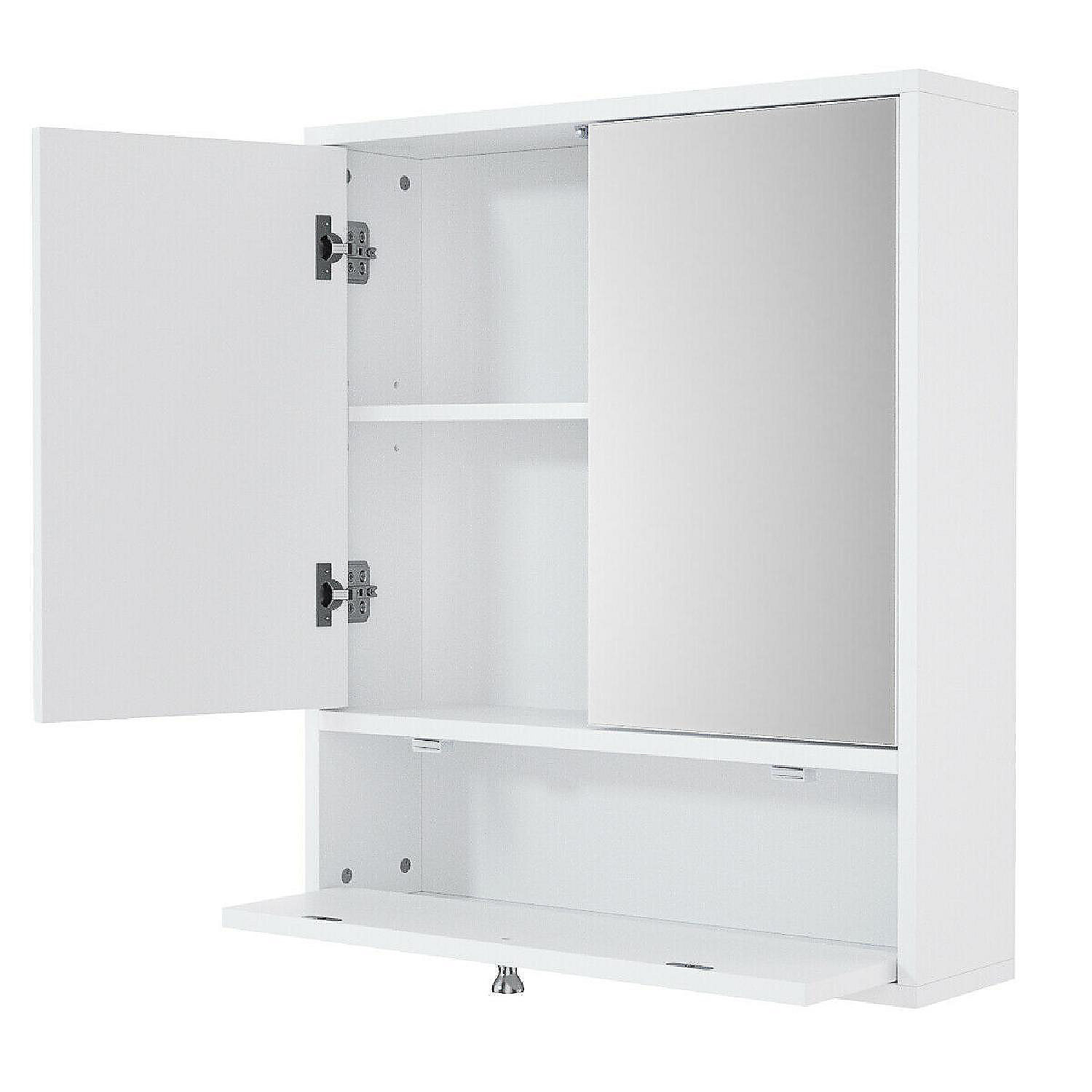 Costway Bathroom Cabinet Medicine Cabinet Double Mirror Door Wall Mount ... for Creative Ways to Use Your Costway White Bathroom Storage Cupboard
