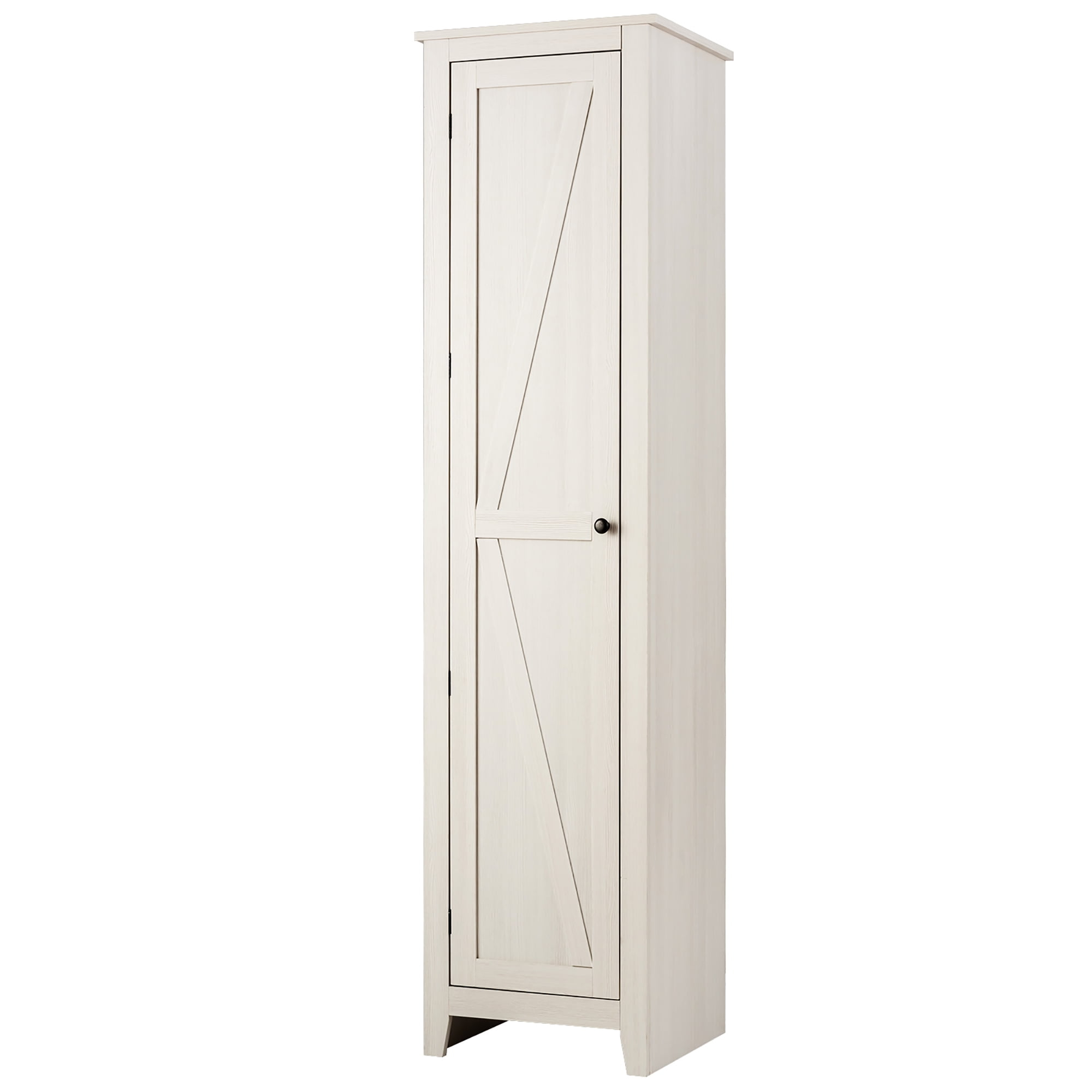 Costway Linen Tower Bathroom Storage Cabinet Tall Slim Side Organizer W ... regarding Gewnee 5-Shelf Linen Cabinet White