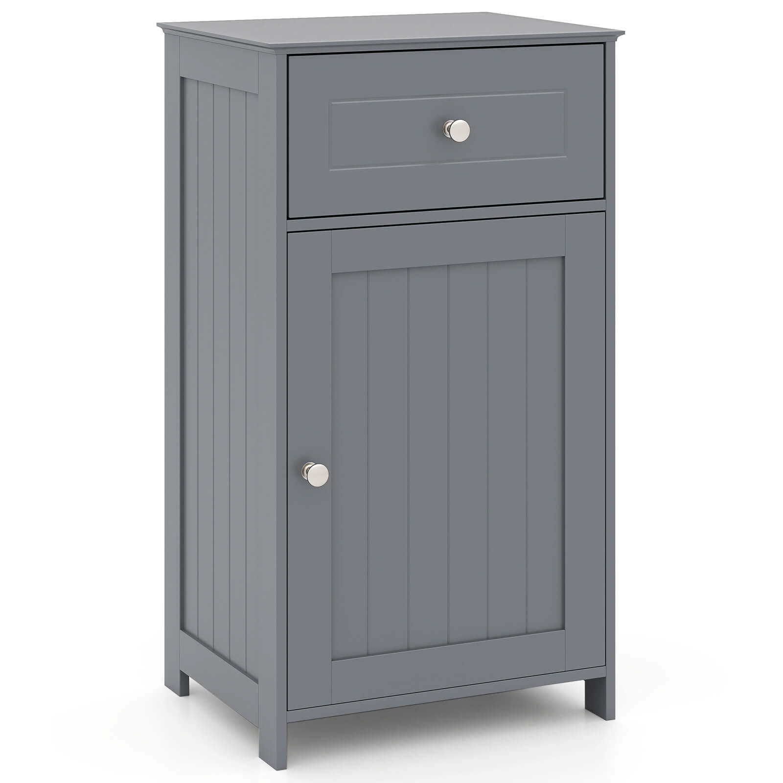 Costway White Floor Storage Cabinet Bathroom Organizer Cupboard Drawer ... intended for The Versatile Costway White Cabinet Transforming Bathroom Functionality