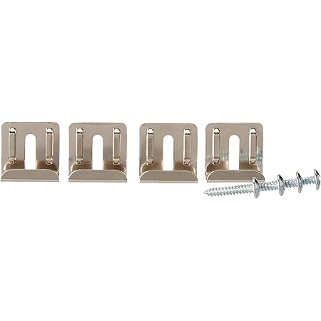 Crl Nickel Plated Adjustable Mirraco Mirror Clip Set For 3/8" Seamed ... pertaining to The Craftsmanship Behind a Quality Nickel Plated J-Mirror Clip Set