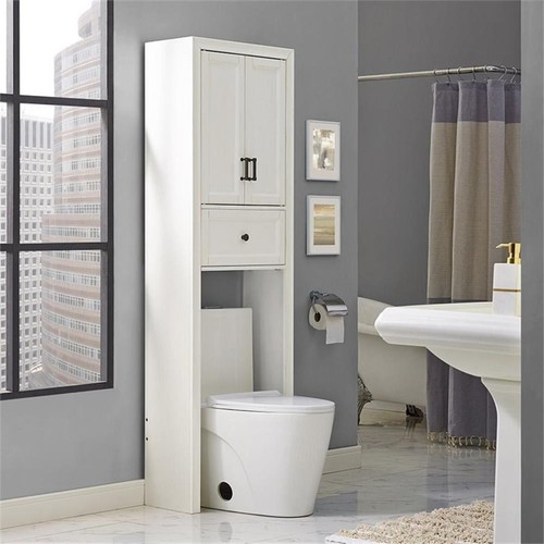 Crosley Furniture Tara Wood Classic Spacesaver In Vintage White/Black ... with Finding Your Perfect Fit The Crosley Tara Wood Spacesaver in Vintage White/Black