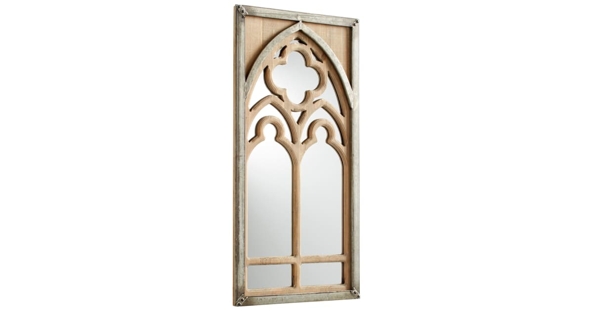 Cyan Design 09841 Carlita 15" W X 30" H Rectangular Wood Framed Bathroom Wall Mirror | Build.com pertaining to Beyond the Glare Understanding Carlita Mirror's Impact