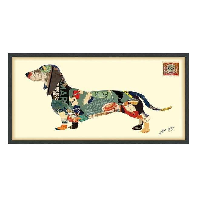 'Dachshund' Alex Zeng's Dimensional Collage,Under Glass & A Black Shadow Box Frame - Walmart.com with Preserving Musical Memories The Magic of Under-Glass Saxophone Collages
