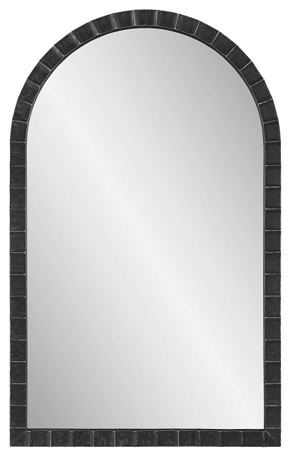 Dandridge Black Arch Mirror - Transitional - Wall Mirrors - By Ownax | Houzz for A Deep Dive into the Craftsmanship of the Uttermost Dandridge Black Arch Mirror