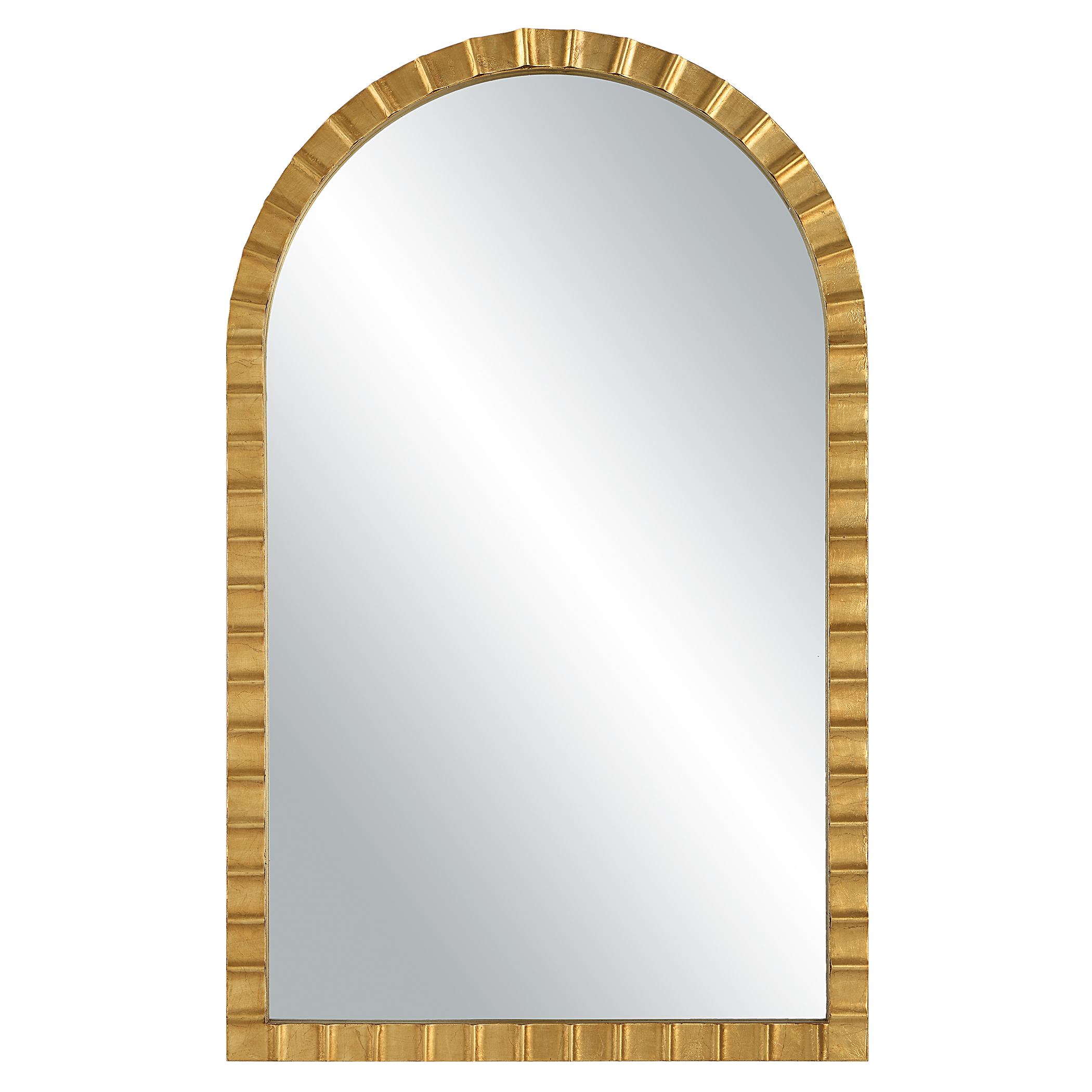 Dandridge Gold Arch Mirror - Uttermost | Havenly with regard to A Deep Dive into the Craftsmanship of the Uttermost Dandridge Black Arch Mirror