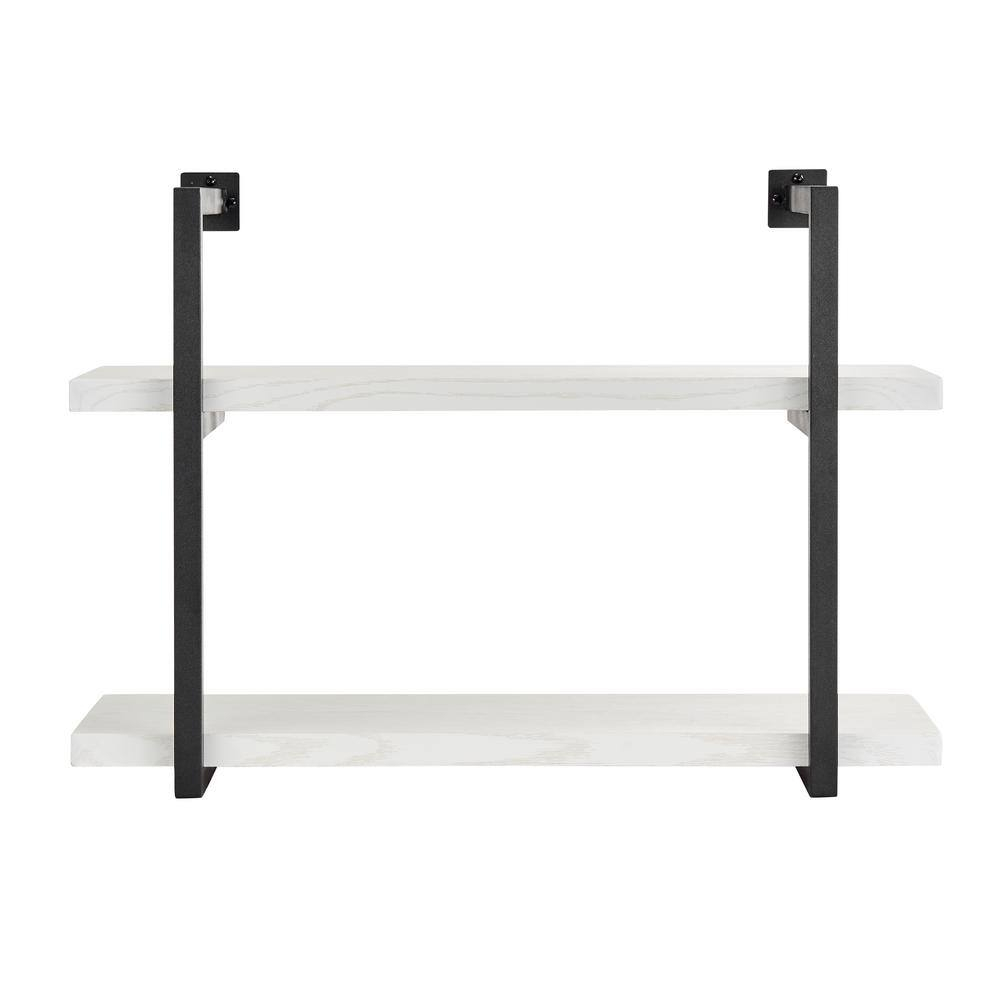Danya B Modern 31.5 In. X 11 In. X 22.5 In. 2-Tier Hanging Bracket ... with Transforming Walls Discovering the Danya B. Modern Shelf Solution