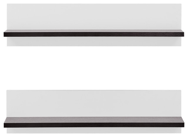 Danya B. Repose Display Photo Ledge Shelf Set Of 2 - Transitional ... with Danya B. Silhouette Shelves, White, Set Of 2