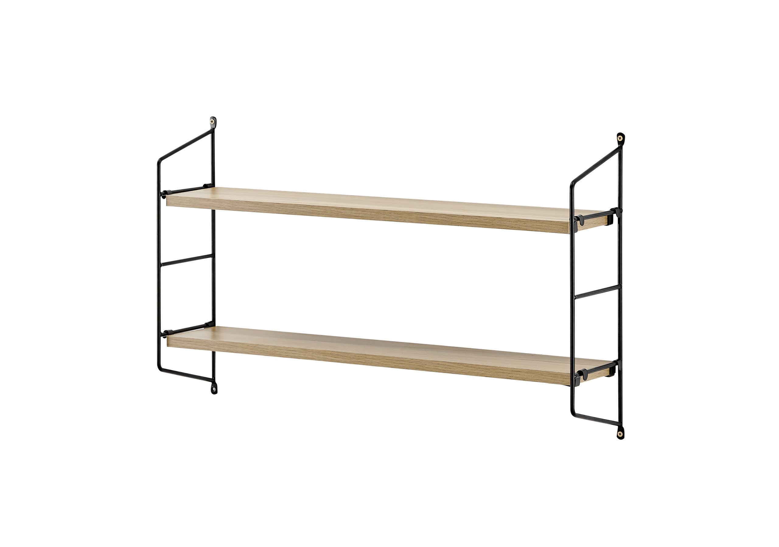 Danya B. Severini Floating Bracket Farmhouse Two-Tier Wall Shelf - Industrial - Display And Wall ... intended for Creative Ways to Style Your Danya B. Rio Modular Floating Shelf