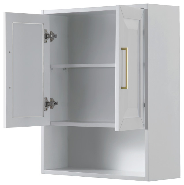 Daria Wall-Mounted Storage Cabinet - Transitional - Bathroom Cabinets ... pertaining to Integrating the Daria Dark Blue Cabinet into Your Home Decor