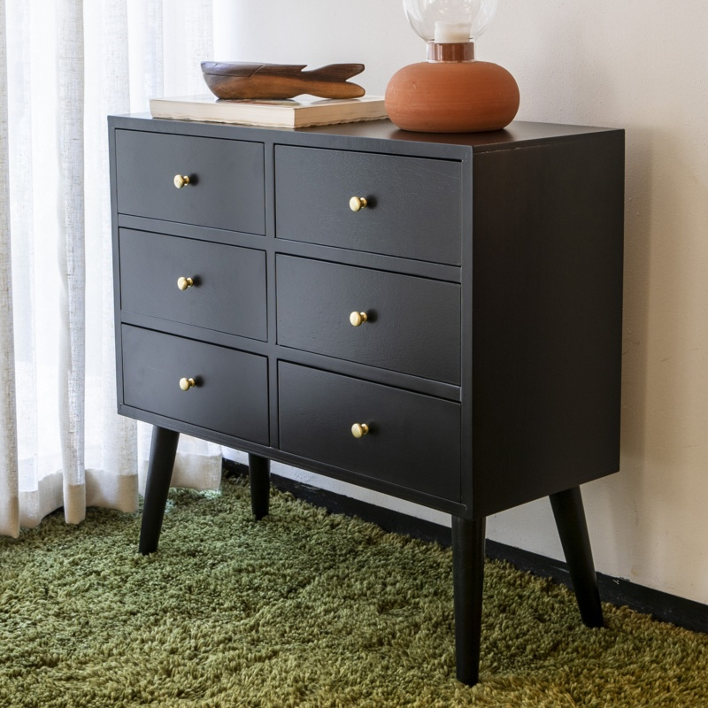 Daviyon 27.5'' Tall 6 - Drawer Accent Chest | Foter intended for Integrating the Locher 6 Drawer Accent Chest Effortlessly into Your Home Decor