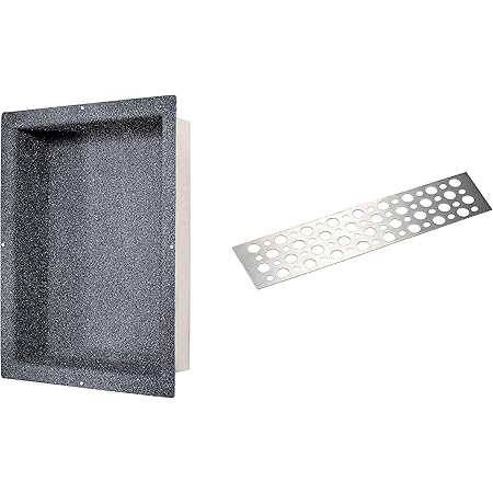 Dawn Ni321403 Shower Niche With One Stainless Steel Support Plate ... intended for Dawn Glass Support Plate For Shower Niche