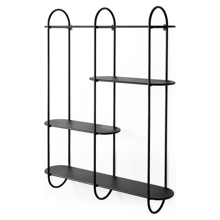 Decimus Black Metal Wall Mounted 3 Tiered Shelving Unit - Industrial ... intended for Mastering Your Decimus Black Metal Shelf A Comprehensive Guide