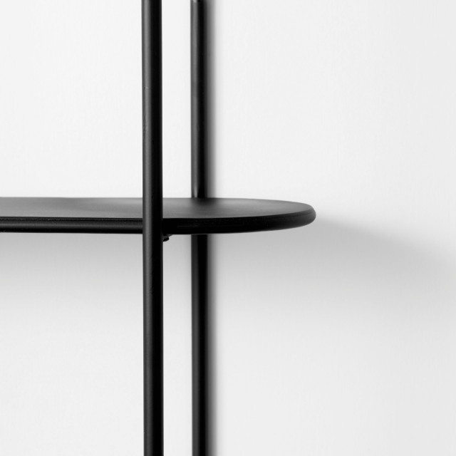 Decimus Black Metal Wall Mounted 3 Tiered Shelving Unit - Industrial ... within Mastering Your Decimus Black Metal Shelf A Comprehensive Guide