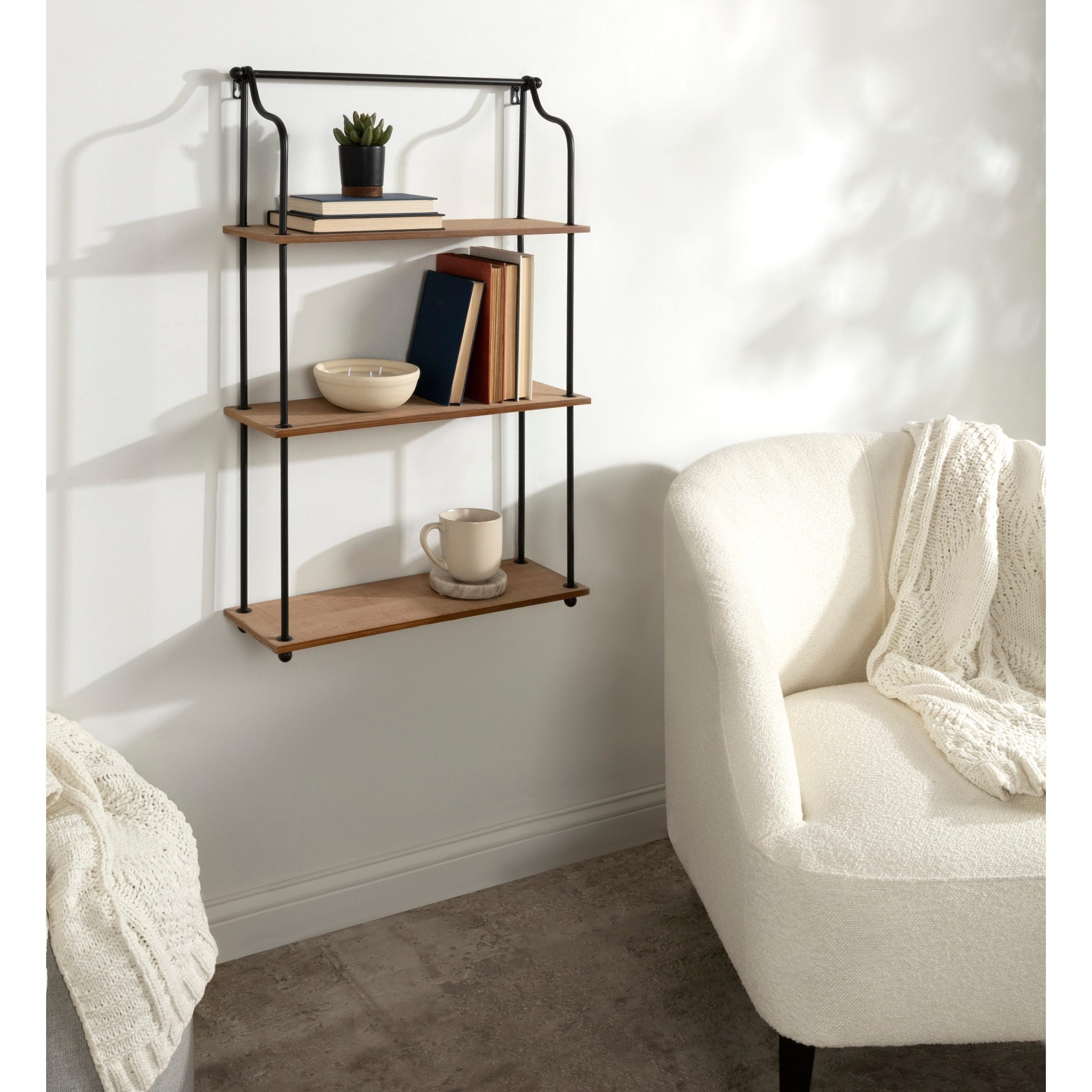 Decorative Storage - Bed Bath & Beyond for Why the Walters Wood and Metal 3-Tier Shelf is a Smart Storage Solution