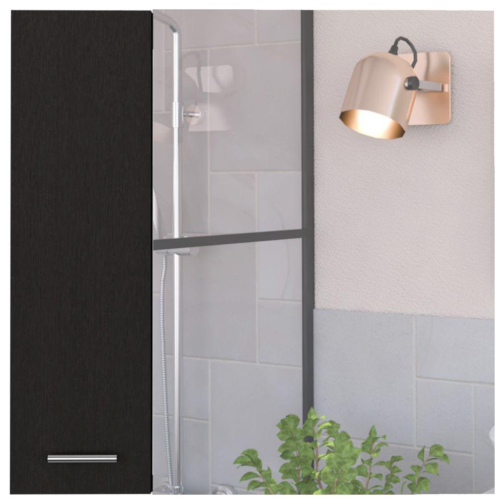 Depot E-Shop Harbor Medicine Cabinet, Mirror Four Internal Shelves, One ... with regard to Organizing Your Bathroom Essentials The Harbor Cabinet Way