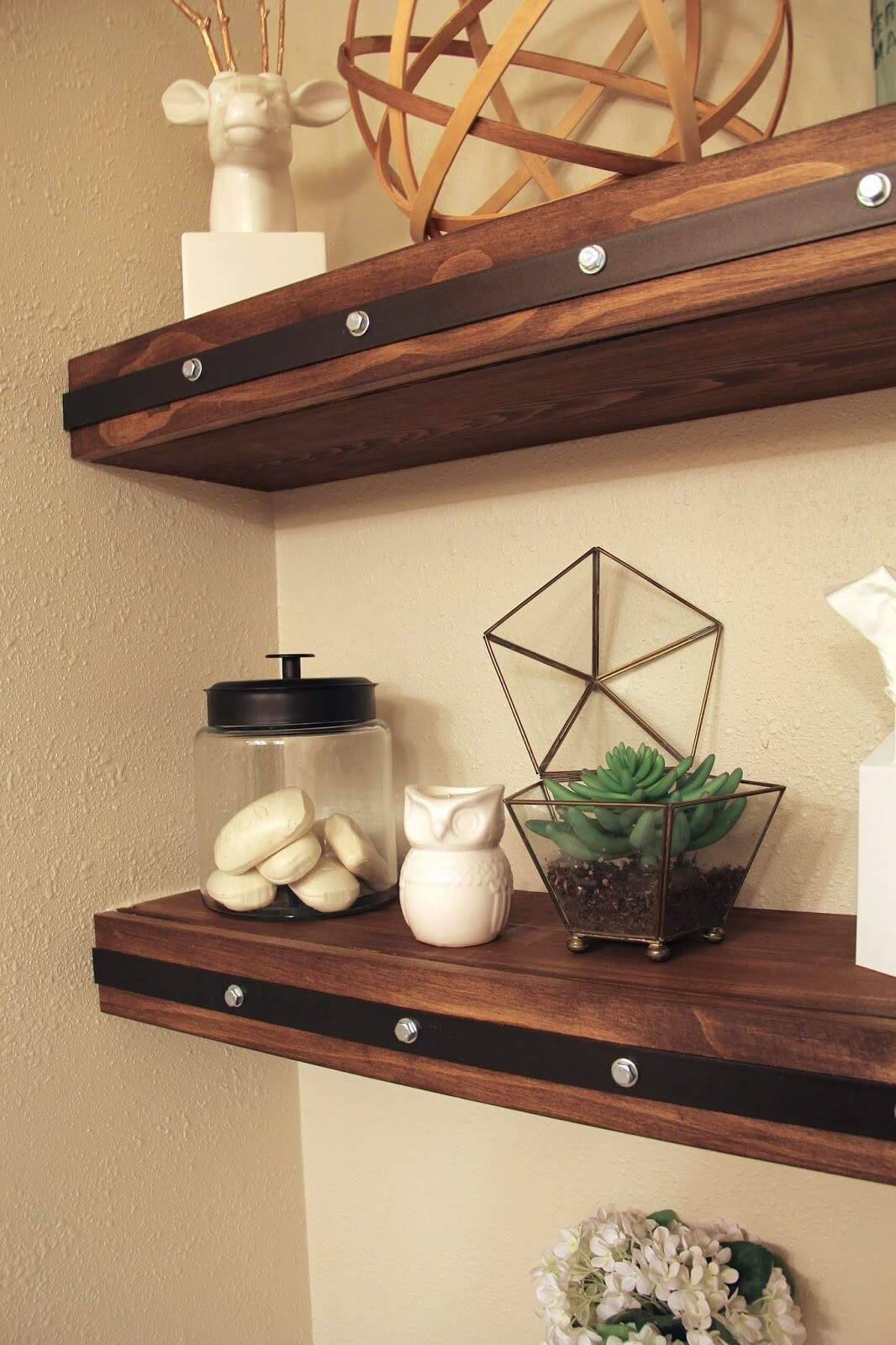 Diy Floating Wood Shelves in Wood Shelving Ideas