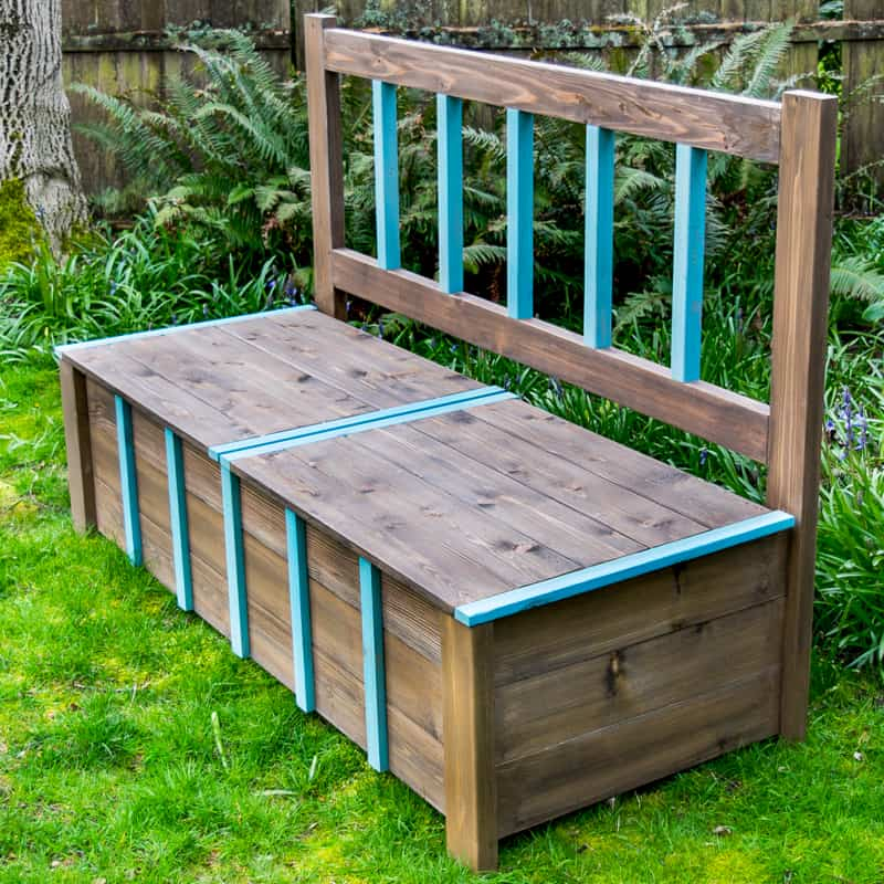 Diy Outdoor Storage Bench - The Handyman's Daughter for Storage Bench Ideas