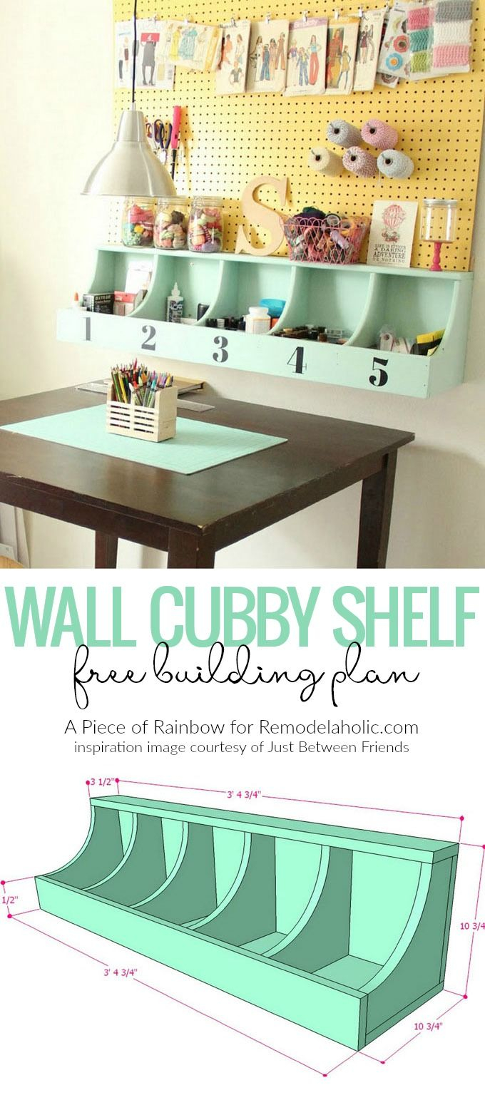 Diy Wall Cubby Shelf Free Building Plan @Remodelaholic | Decoração ... intended for How to Maximize Your Storage with Thoughtful Cubby Solutions
