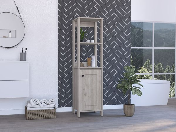 Dropship Hanover 4-Shelf Linen Cabinet Light Grey To Sell Online At A ... intended for Maximizing Closet Space A Look at the Gewnee 4-Shelf Linen Cabinet