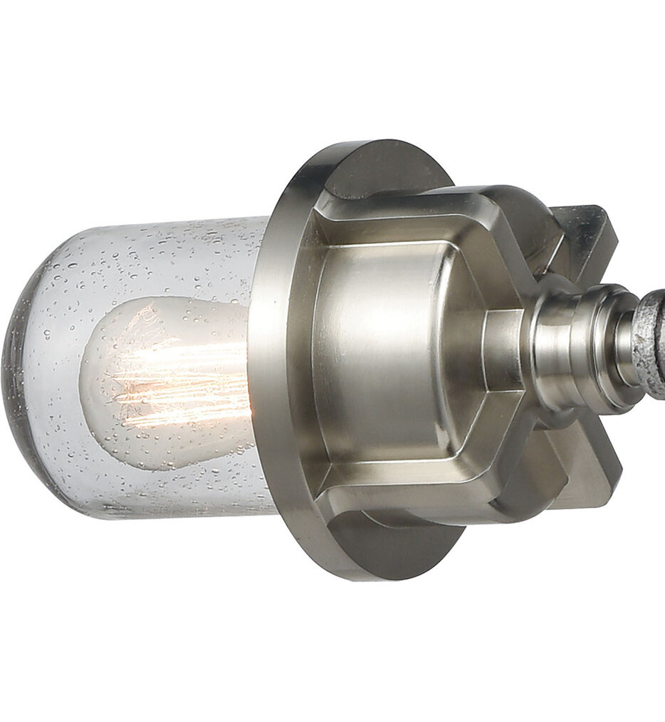 Elk Lighting - 16502/2 - Briggs 21" Island Light | Lamps.com with Briggs 2 Billiard/Island Weathered Zinc/Satin Nickel