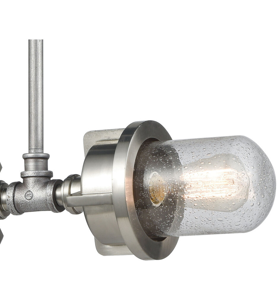 Elk Lighting - 16502/2 - Briggs 21" Island Light | Lamps.com with Briggs 2 Billiard/Island Weathered Zinc/Satin Nickel