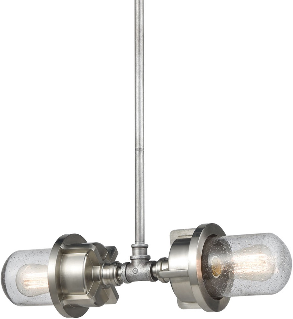 Elk Lighting - 16502/2 - Briggs 21" Island Light | Lamps.com with regard to Understanding the Aesthetic Appeal of Satin Nickel and Briggs 2 Billiard Collection
