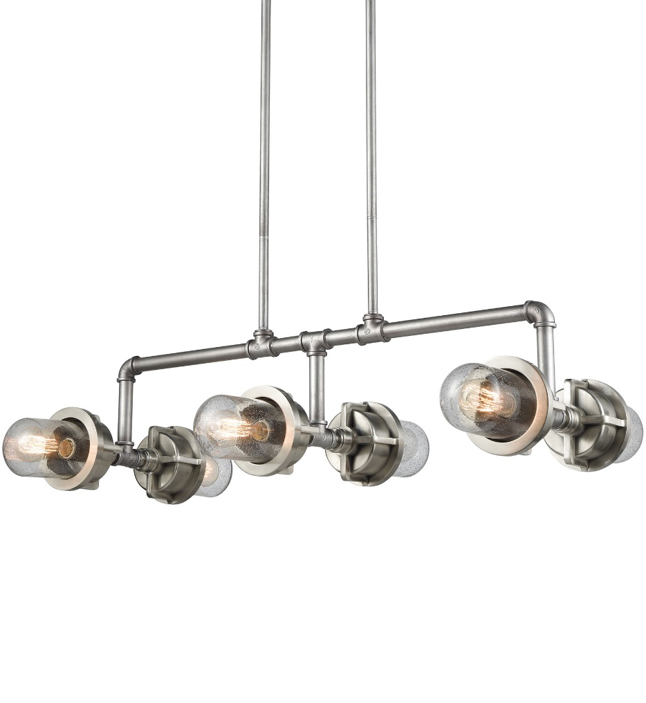 Elk Lighting - 16502/2 - Briggs 21" Island Light | Lamps.com within Briggs 2 Billiard/Island Weathered Zinc/Satin Nickel