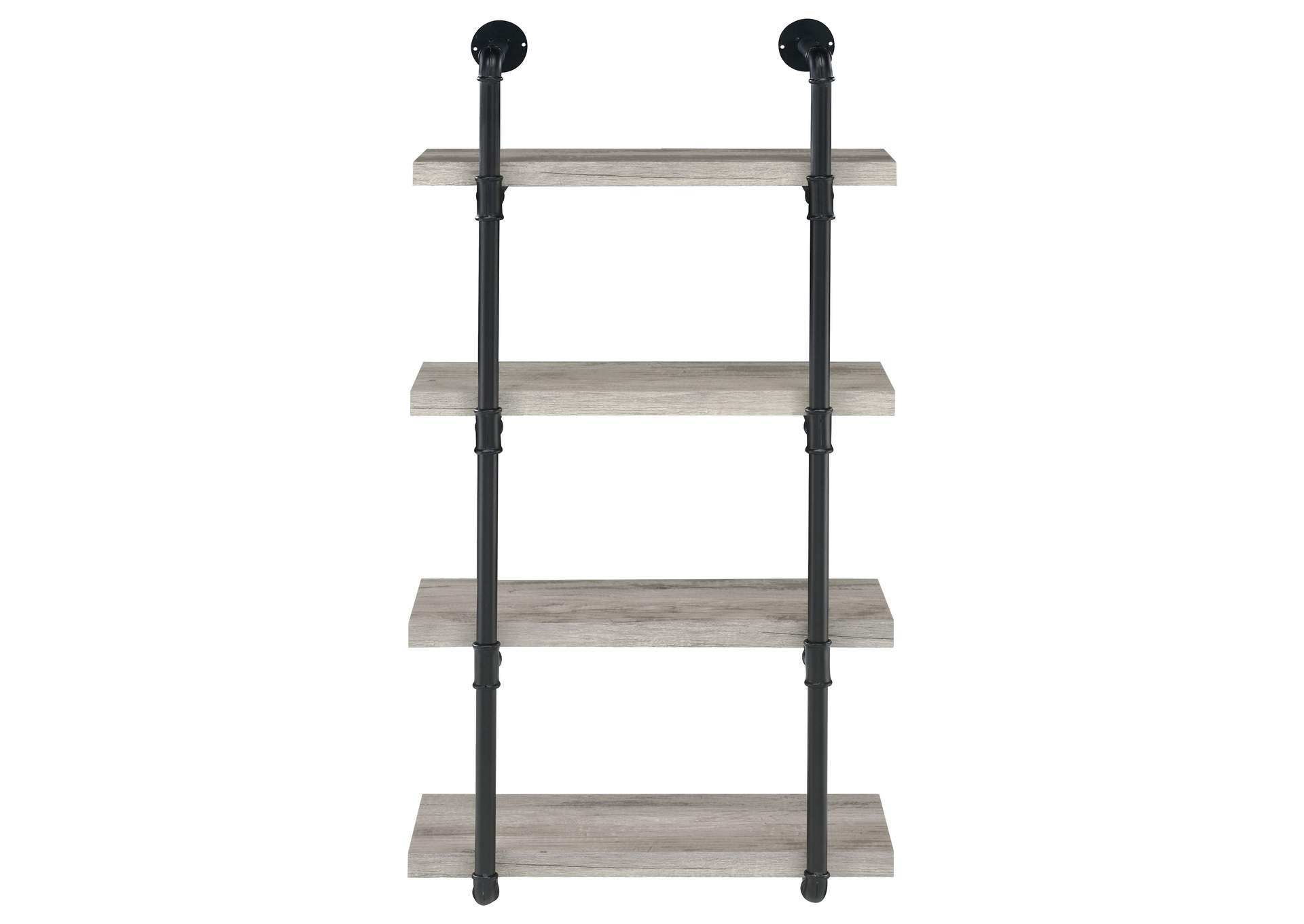 Elmcrest 24-Inch Wall Shelf Black And Grey Driftwood for Discovering the Aesthetic Appeal of Coaster Elmcrest Shelving