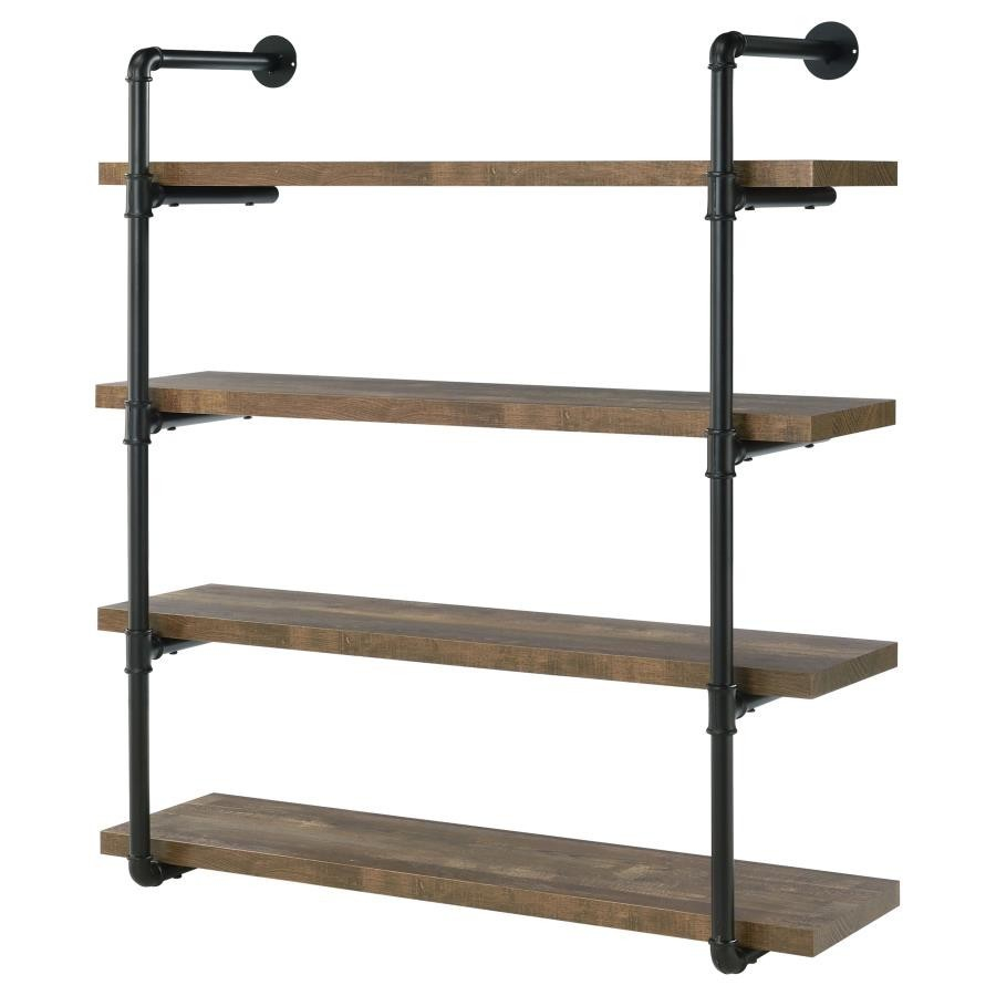Elmcrest 40-Inch Wall Shelf Black And Rustic Oak with A Deep Dive into the Coaster Elmcrest Shelf Black and Rustic Oak Design