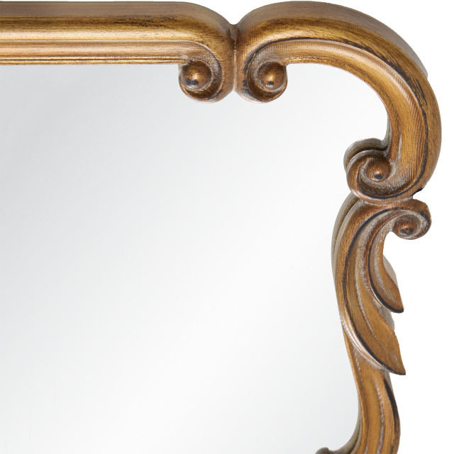 Embellished With Ornate Details,Wall Mirror, Antique Gold Finish - Victorian - Wall Mirrors - By ... intended for The Timeless Appeal of Antique Gold's Rich Detail in Wall Mirrors