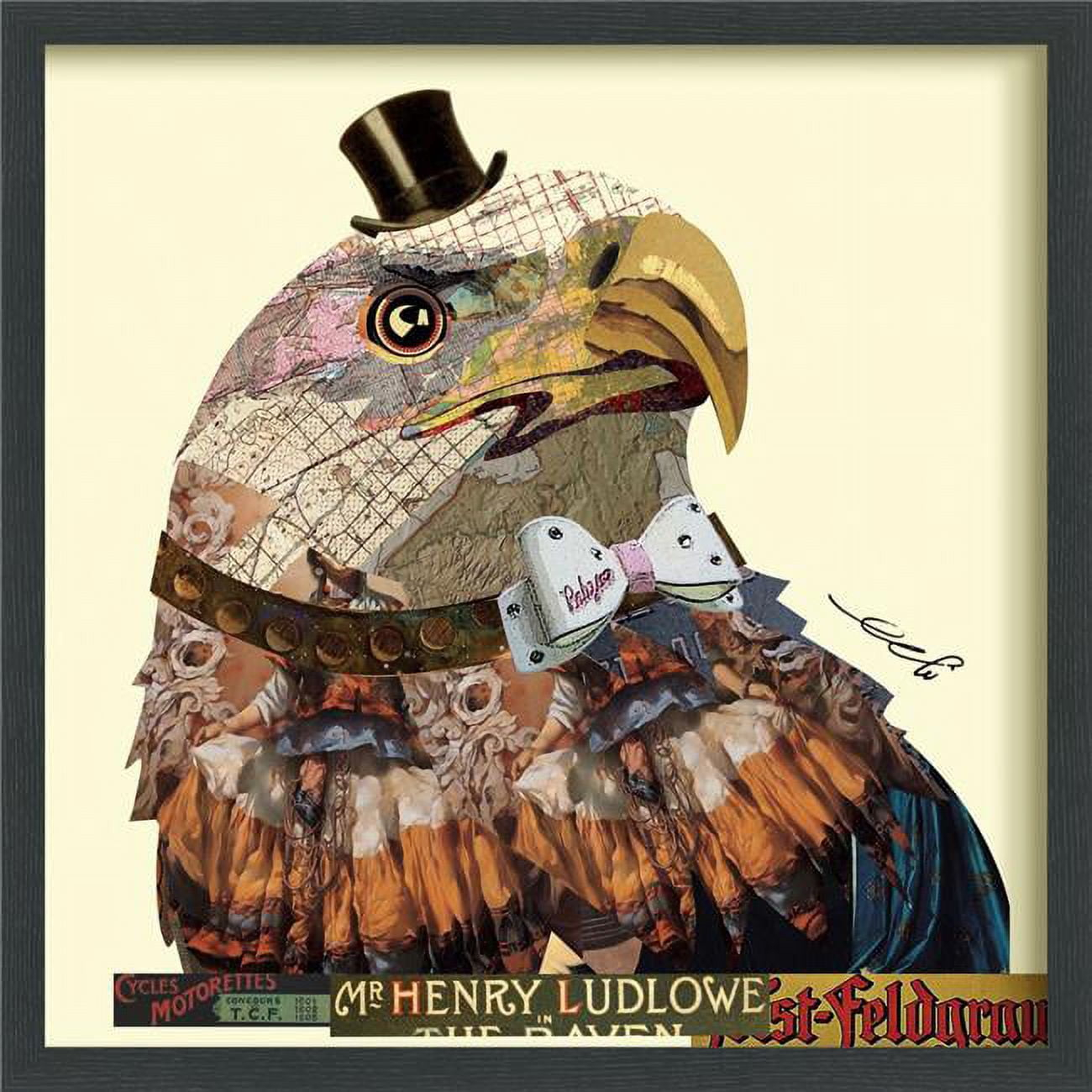 Empire Art Direct 'American Eagle' Alex Zeng's Dimensional Collage ... for "Cia Boombox"Dimensional Collage, Under Glass, A Shadow Box Frame